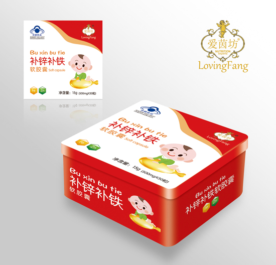 愛茵坊補鋅補鐵軟膠囊