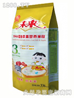 未來(lái)牌DHA鱈魚(yú)蘋果營(yíng)養(yǎng)米粉3段336g