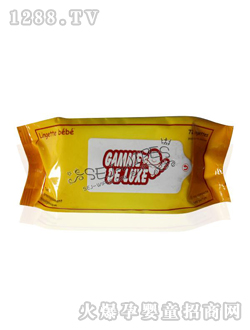 舒爾潔嬰兒濕巾黃色包裝