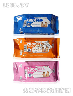 舒爾潔嬰兒濕巾橘色大包裝