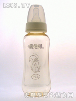 標(biāo)準(zhǔn)口徑PES奶瓶300mL松鼠