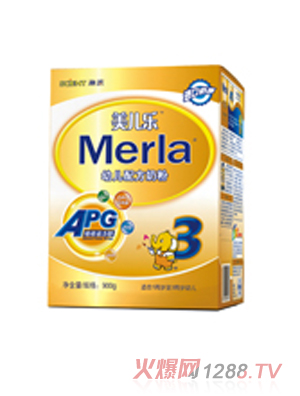 美兒樂幼兒配方奶粉進口奶源3段900g