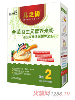 貝比智金裝淮山果蔬多維益生元營養(yǎng)米粉2段