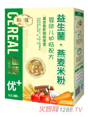 每滋優(yōu)+益生菌燕麥護腸米粉