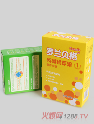 羅蘭貝格獼猴桃蘋果營(yíng)養(yǎng)米粉1段