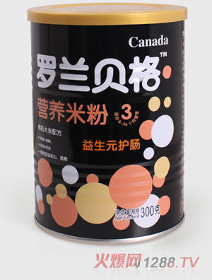 羅蘭貝格聽(tīng)裝益生元護(hù)腸營(yíng)養(yǎng)米粉3段