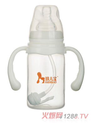 孩兒寶白色標(biāo)口直身自動(dòng)PP奶瓶120ml