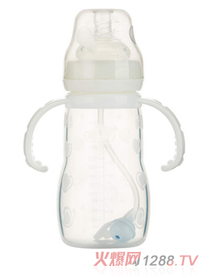 孩兒寶白色寬口自動硅膠奶瓶240ml