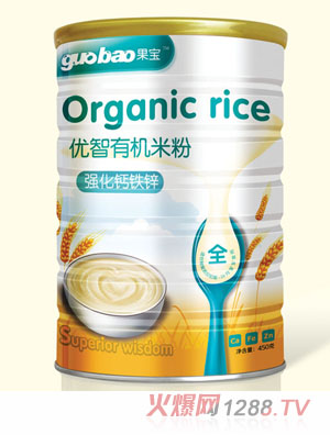 果寶強(qiáng)化鈣鐵鋅優(yōu)智有機(jī)米粉