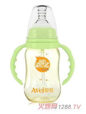 噯唯標準口徑帶柄自動PPSU奶瓶（150ml)