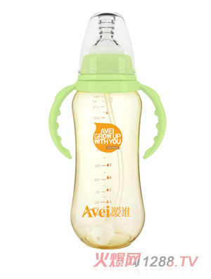 噯唯標準口徑帶柄自動PPSU奶瓶（300ml）