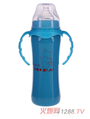 優(yōu)嘻噯保溫奶瓶240ML藍色