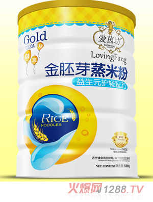 愛茵坊益生元護暢金胚芽蒸米粉鐵聽