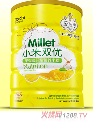 愛(ài)茵坊果繽紛纖維小米雙優(yōu)米粉鐵聽(tīng)