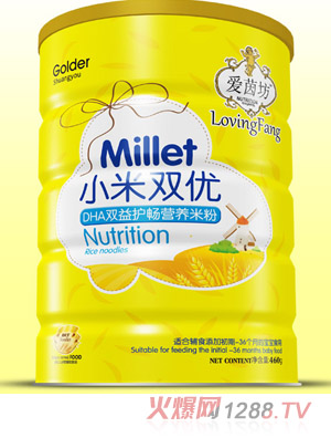 愛(ài)茵坊DHA雙益護(hù)暢小米雙優(yōu)米粉鐵聽(tīng)