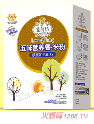 愛茵坊核桃加鈣五味營(yíng)養(yǎng)餐米粉盒裝