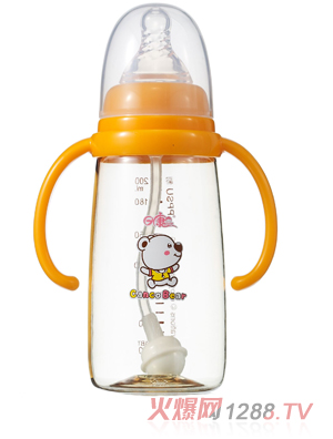日康標(biāo)口有柄自動(dòng)PPSU奶瓶（200ml