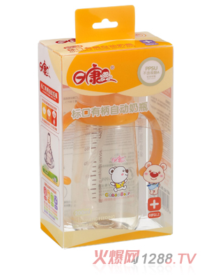 日康標(biāo)口有柄自動(dòng)PPSU奶瓶（200ml