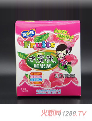 威樂佳水蜜桃水果條
