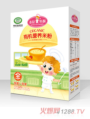 麥拉小廚-有機(jī)米粉盒裝-蘋果胡蘿卜