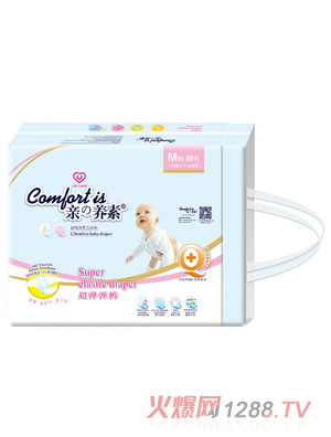 親之養(yǎng)素超彈嬰兒紙尿褲M(mǎn)碼80入