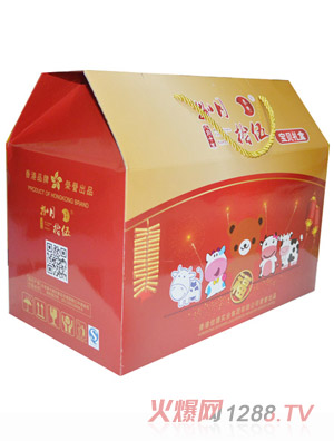 捌月拾伍餅干禮盒側面包裝
