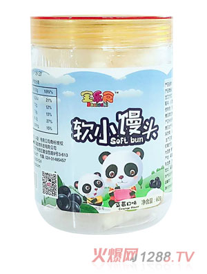 寶樂(lè)食軟小饅頭-藍(lán)莓味