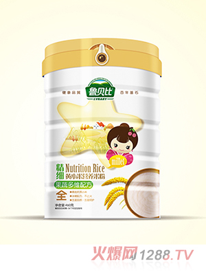 魯貝比精細黃小米營養(yǎng)米粉果蔬多維