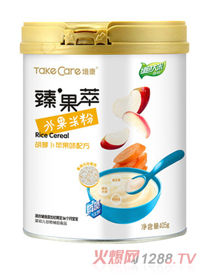 培康臻果萃·水果米粉-胡蘿卜蘋(píng)果味配方罐裝