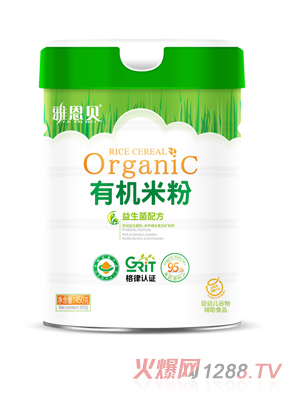 雅恩貝有機米粉-益生菌配方 桶裝