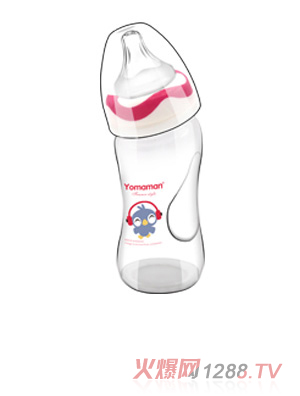 優(yōu)秀媽咪彎頭初生寶寶喂養(yǎng)奶瓶寬口徑200ml
