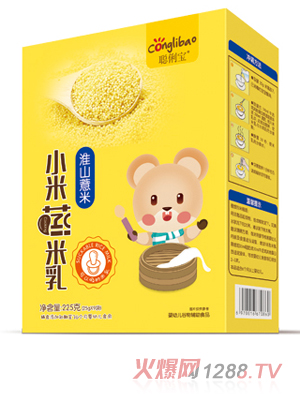 聰俐寶淮山薏米小米蒸米乳-盒裝