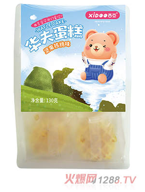 西豆 華夫蛋糕 堅果核桃味
