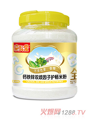 嘉唄噯護暢米粉 鈣鐵鋅雙歧因子