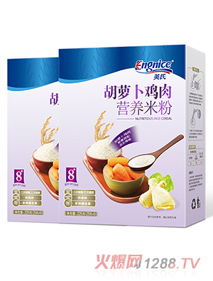 英氏胡蘿卜雞肉營養(yǎng)米粉