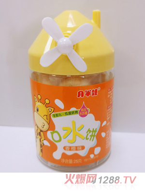 月半娃香橙火龍果獼猴桃酸奶水果非膨化低溫烘烤口水餅兒童餅干代理