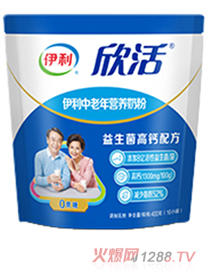 伊利欣活中老年?duì)I養(yǎng)奶粉