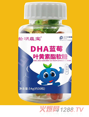 拾玥蘊(yùn)寶DHA藍(lán)莓葉黃素酯軟糖